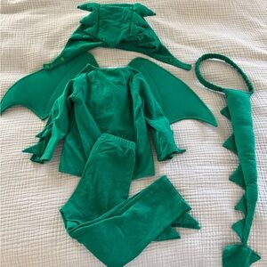 Kids Green Dragon Costume Set